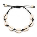 Summer Handmade Adjustable Shell Bracelets for Women Fashion Casual Bracelets Sea Shells Vintage Woven Bracelet Beach Jewelry