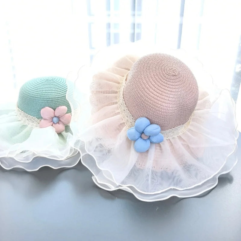 Summer Hat + Handbag Set (Set of Two) - Wide-brimmed Sun Hat - Suitable for Little Girls sun hats for women beach hat