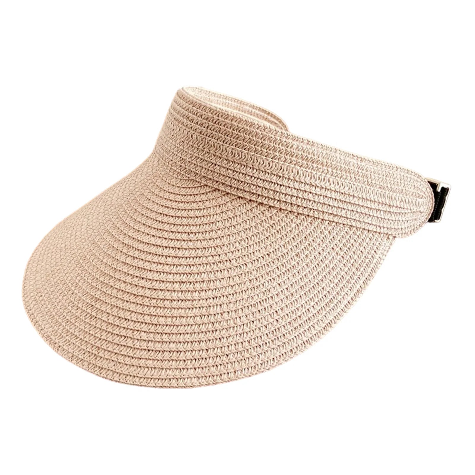 Foldable Wide Brim Straw Hat for Women – Hollow Top Beach & Travel Hat
