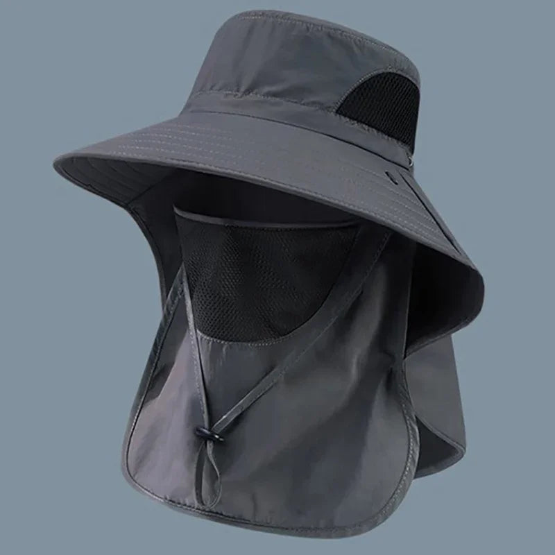 UV Protection Bucket Hat with Neck Flap – Outdoor Fishing & Hiking Cap