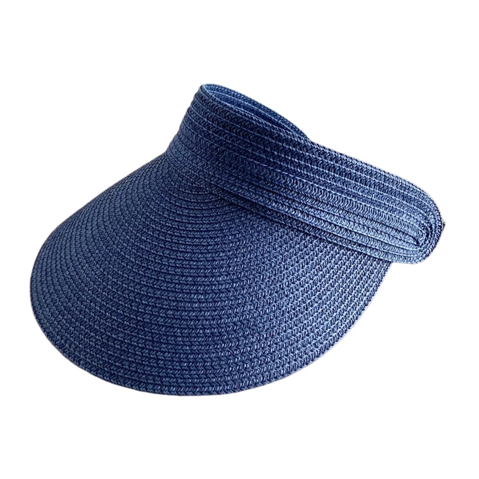 Foldable Wide Brim Straw Hat for Women – Hollow Top Beach & Travel Hat
